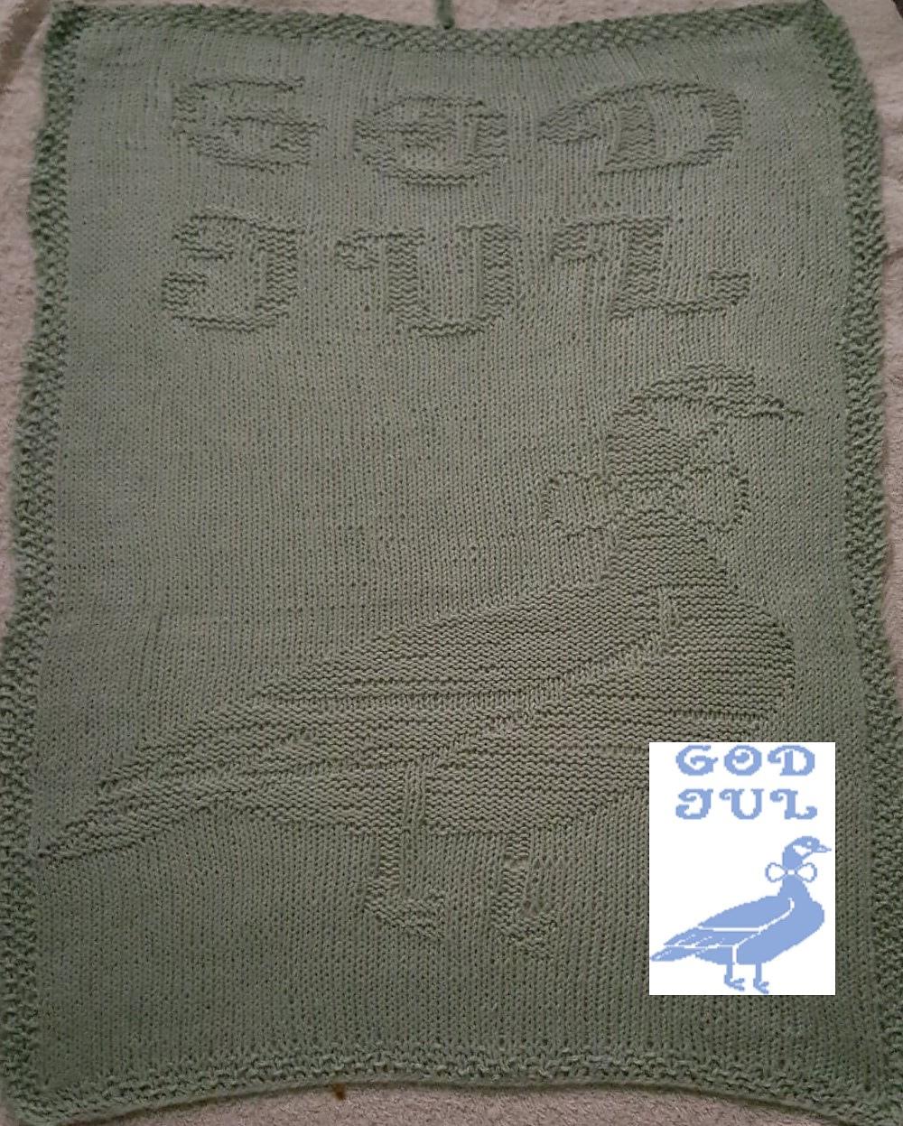 Nr. 366 14. Goose God Jul guest towel
