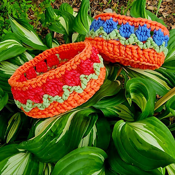 Tulip Stitch Round Basket