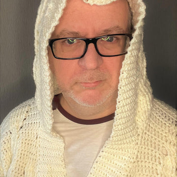 Hooded Aran Cardigan