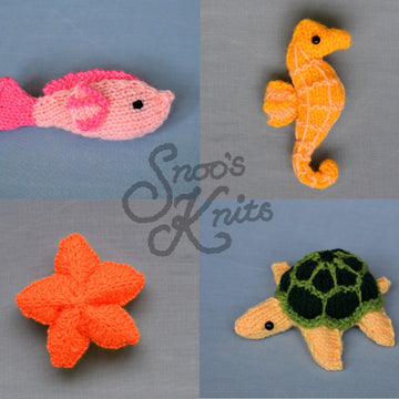 Dolphin and Friends Knitting Pattern Snoo's Knits