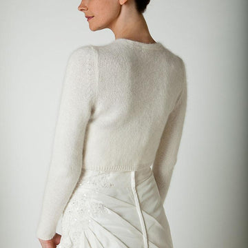 Knit cardigan with knots