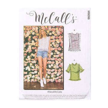 McCall's Misses' Tops M8096 - Sewing Pattern