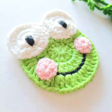 Frog applique crochet