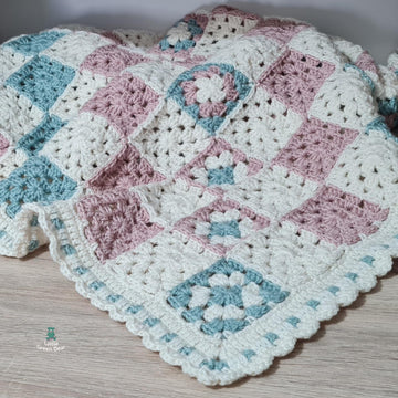 Soft Posy Baby Blanket - US Terminology