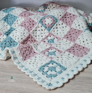 Soft Posy Baby Blanket - US Terminology