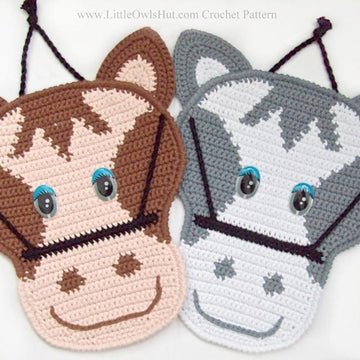 034 Horse's head decor or potholder