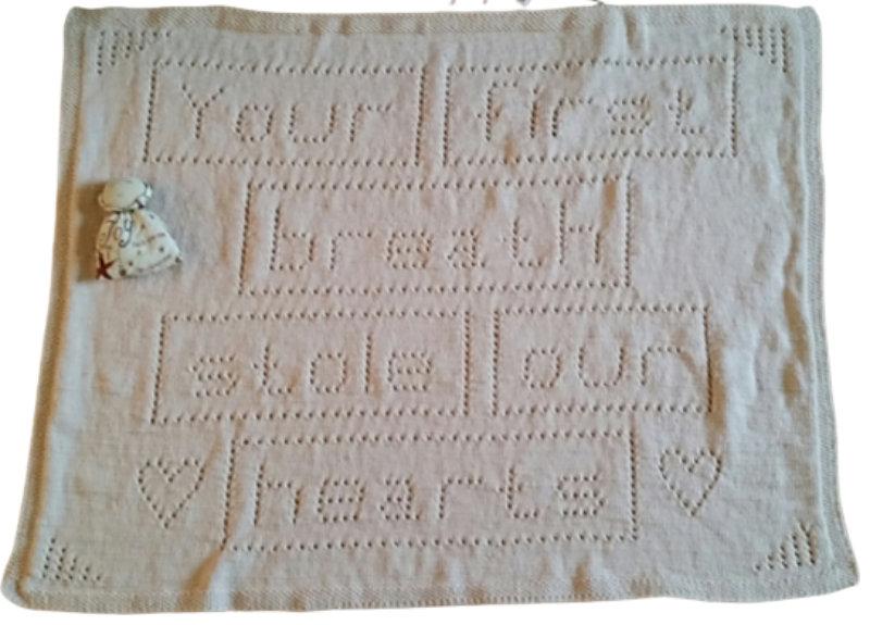 1st Breath Baby Blanket Knitting Pattern