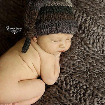 #7 Newborn knitted stocking cap