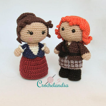 Claire and Jamie - amigurumi patterns by Crochelandia