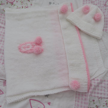 BO Bear Baby Car Seat Blanket & Hat