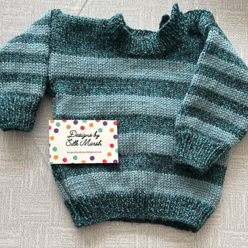 William Baby Jumper and Flat Cap Knitting Pattern 6-36 months approx