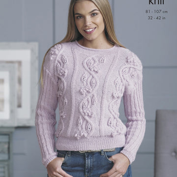 Ladies Sweaters in King Cole Baby Alpaca Dk - 4867 - Downloadable PDF
