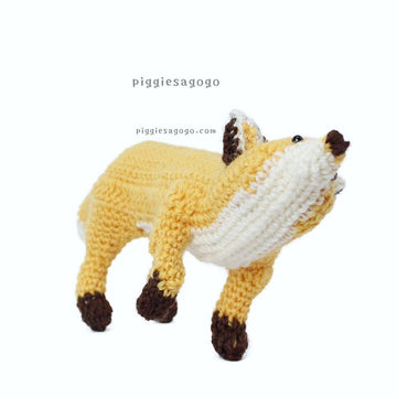 Walking Fox amigurumi きつねのあみぐるみ