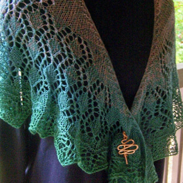 Summer in the Vineyard shawl