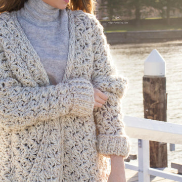 Coastal Fog Chunky Cardigan