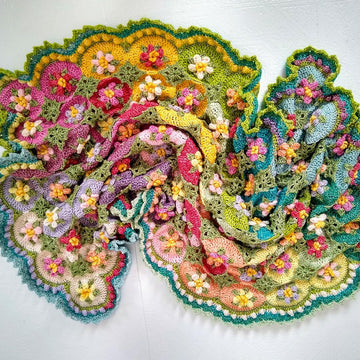 Macaroon Blossom Afghan