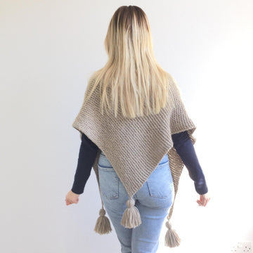 'Sand Waves' Scarf Shawl - beginner