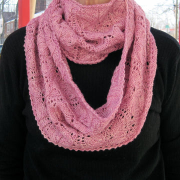 Vinco Lace Flower Cowl/Infinity Scarf