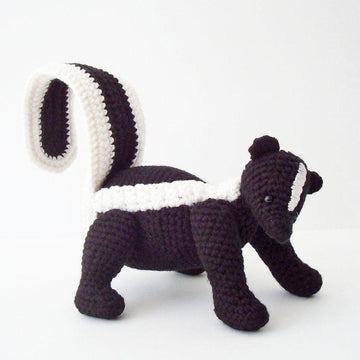 Striped Skunk Amigurumi Pattern