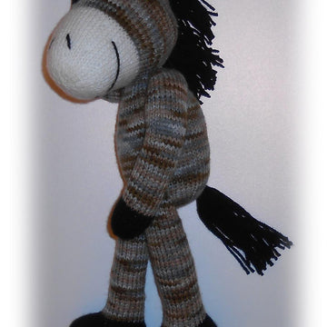 Horse Knitting Pattern. Knitted Horse PDF Tutorial, DIY Horse Soft Toy Pattern