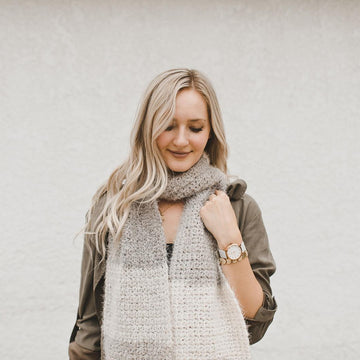 Caron Latte Scarf