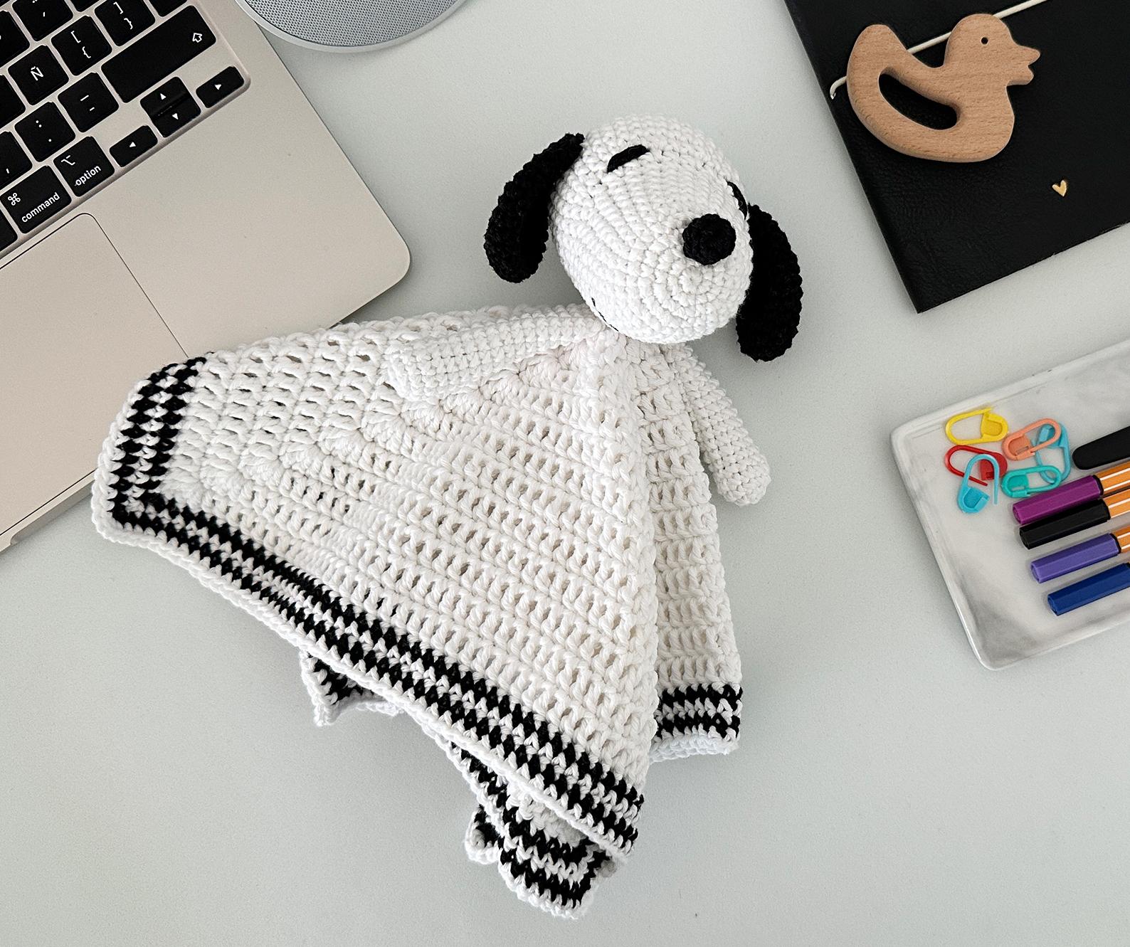 Snoopy lovey blanket