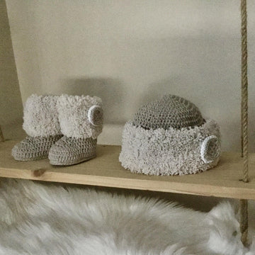 Winter Boot Hat Set N 292