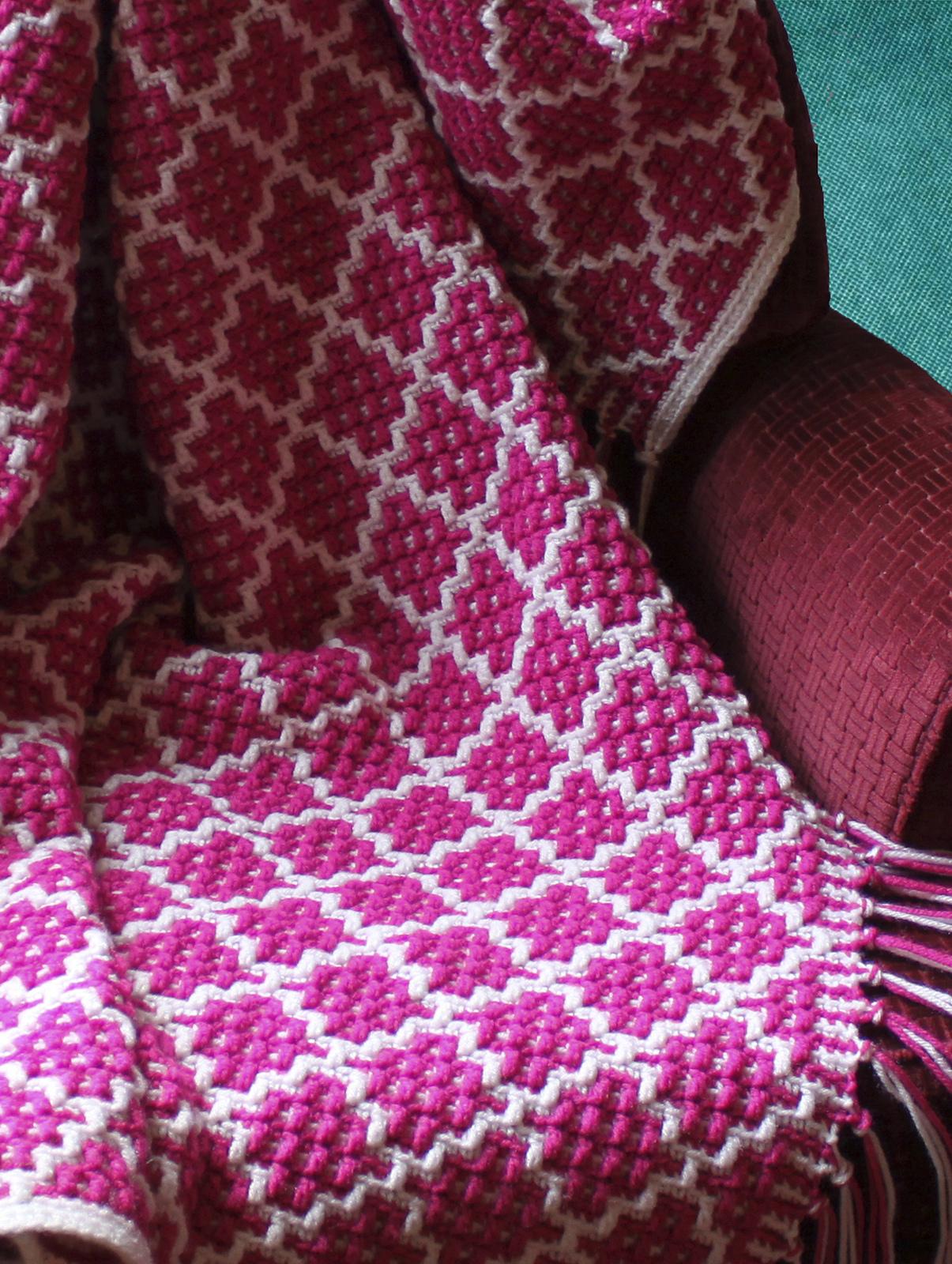 Textured Tiles Afghan