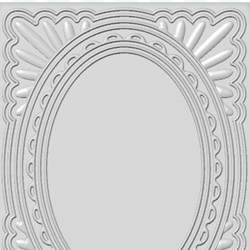 Creative Expressions 3D Embossing Folder 5.75"X7.5" - Sunburst Frame