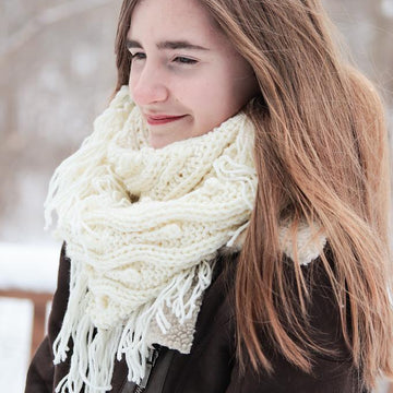 Irish Bobble Infinity Scarf