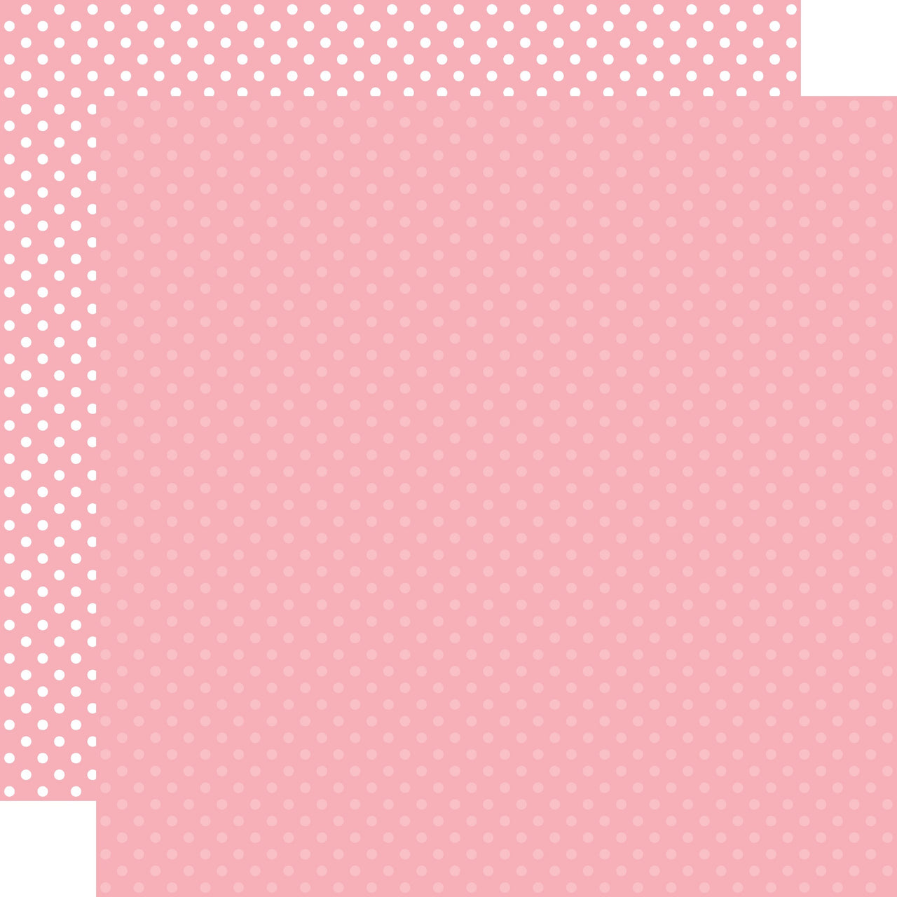 Echo Park Paper Echo Park Dots/Stripes Double-Sided Cardstock 12"X12" 25/Pkg - Pink