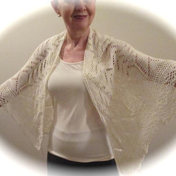 Sea Lily Knitted Shawlette