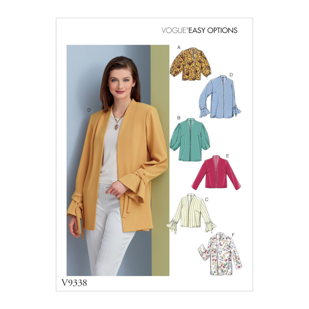 Vogue Misses' Jacket V9338 - Sewing Pattern