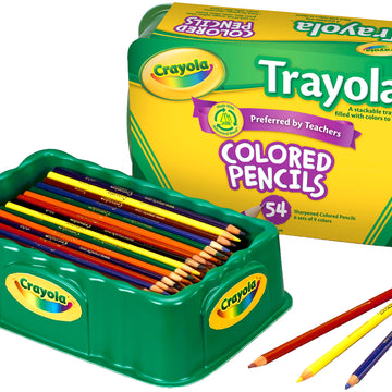Crayola Trayola Colored Pencils - 54/Pkg