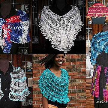 Natalie Crochet Net Shawl and Wrap