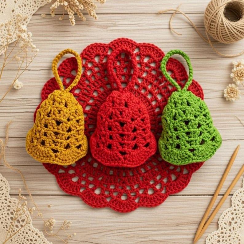 Crochet Amigurumi Bell Pattern – PDF + Video Tutorial (English Only)
