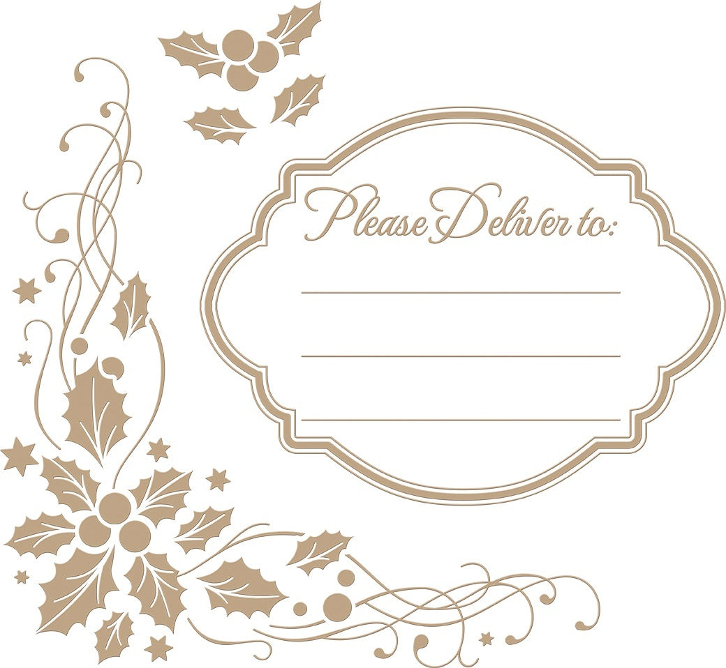 Spellbinders Glimmer Hot Foil Plate - Hollyday Stationery & Envelope Corner