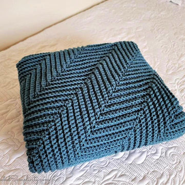 Diagonal Ripple Lapghan