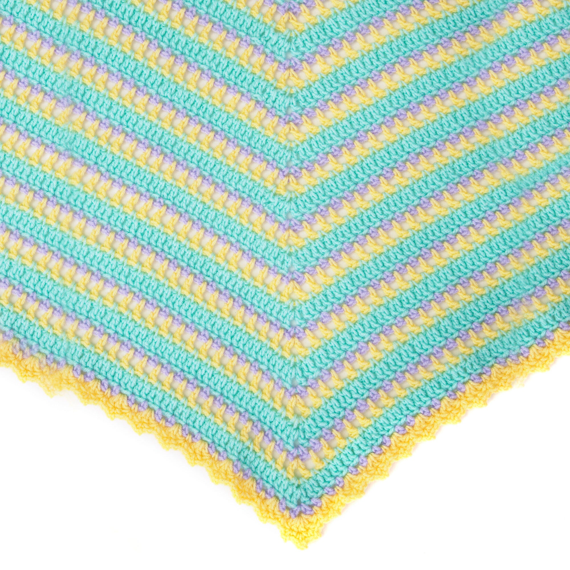 One Hexagon Baby Blanket in Red Heart Anne Geddes Baby - LW3478EN - Downloadable PDF