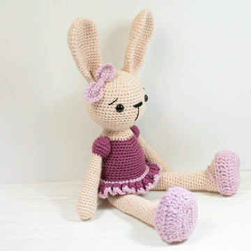 Crochet Amigurumi Rabbit Ballerina pattern