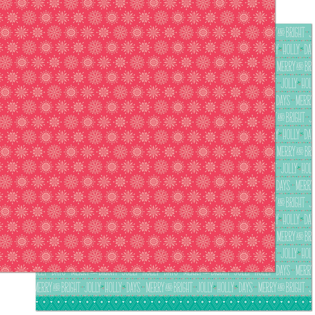 Lawn Fawn Snow Day Remix Double-Sided Cardstock 12"X12" - Beanie Remix