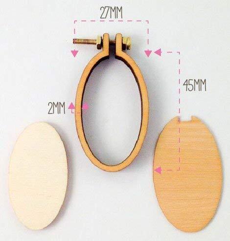 Dandelyne 2.7cm x 4.5cm Miniature Embroidery Hoop Pack