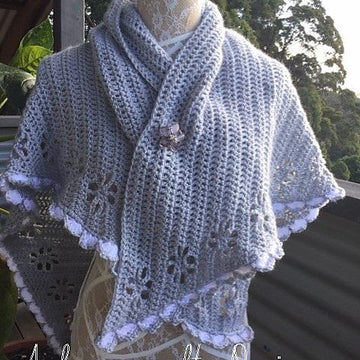 Vintage Clematis Shawl