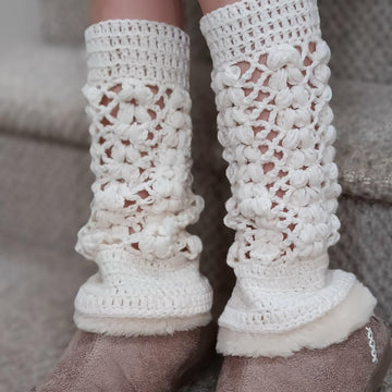 Puff Stitch Leg Warmers