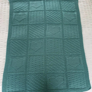 So Precious Heart Patchwork effect Baby Blanket