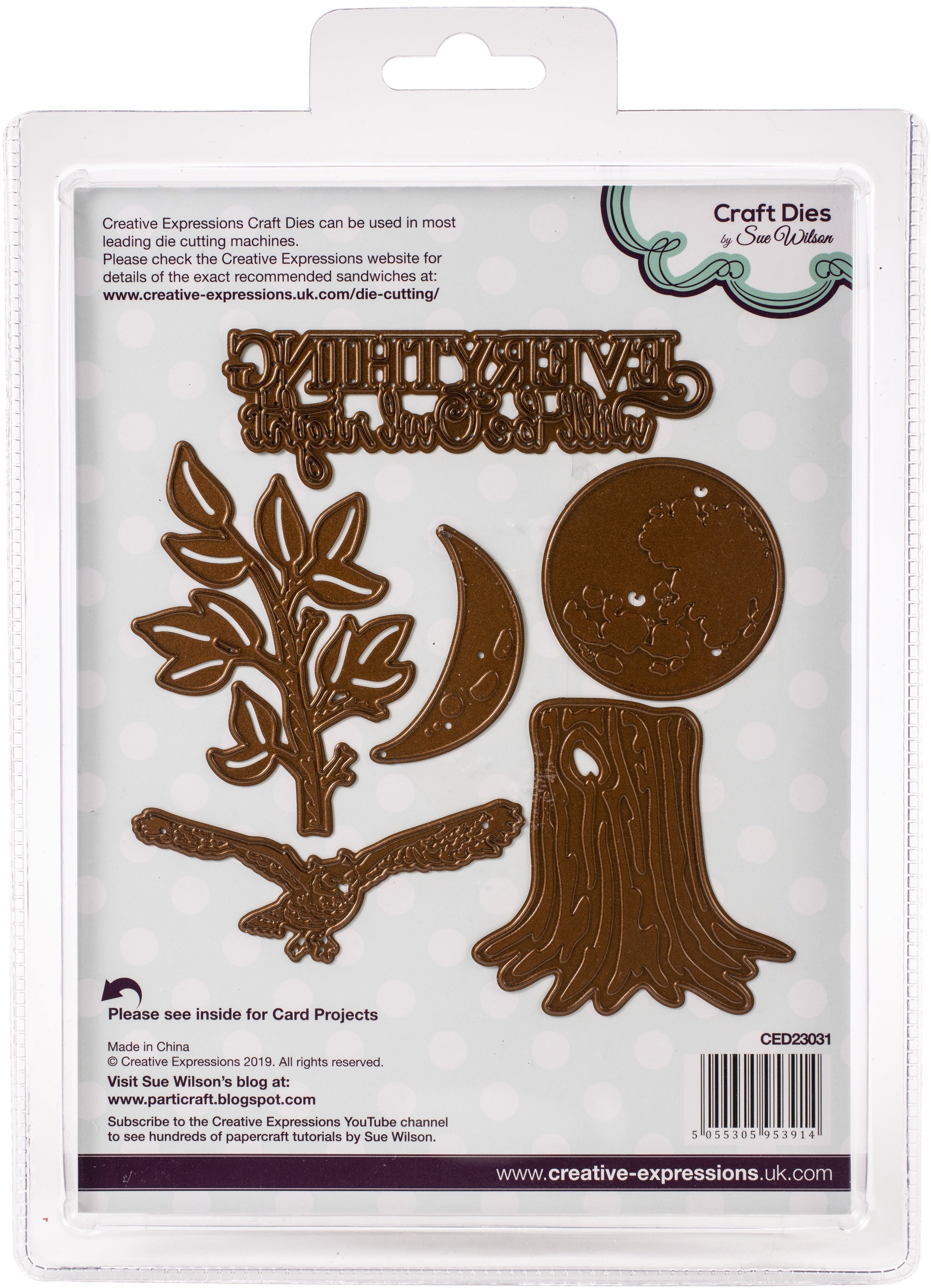 Creative Expressions Craft Dies By Sue Wilson - Necessities- Moonlight Owl