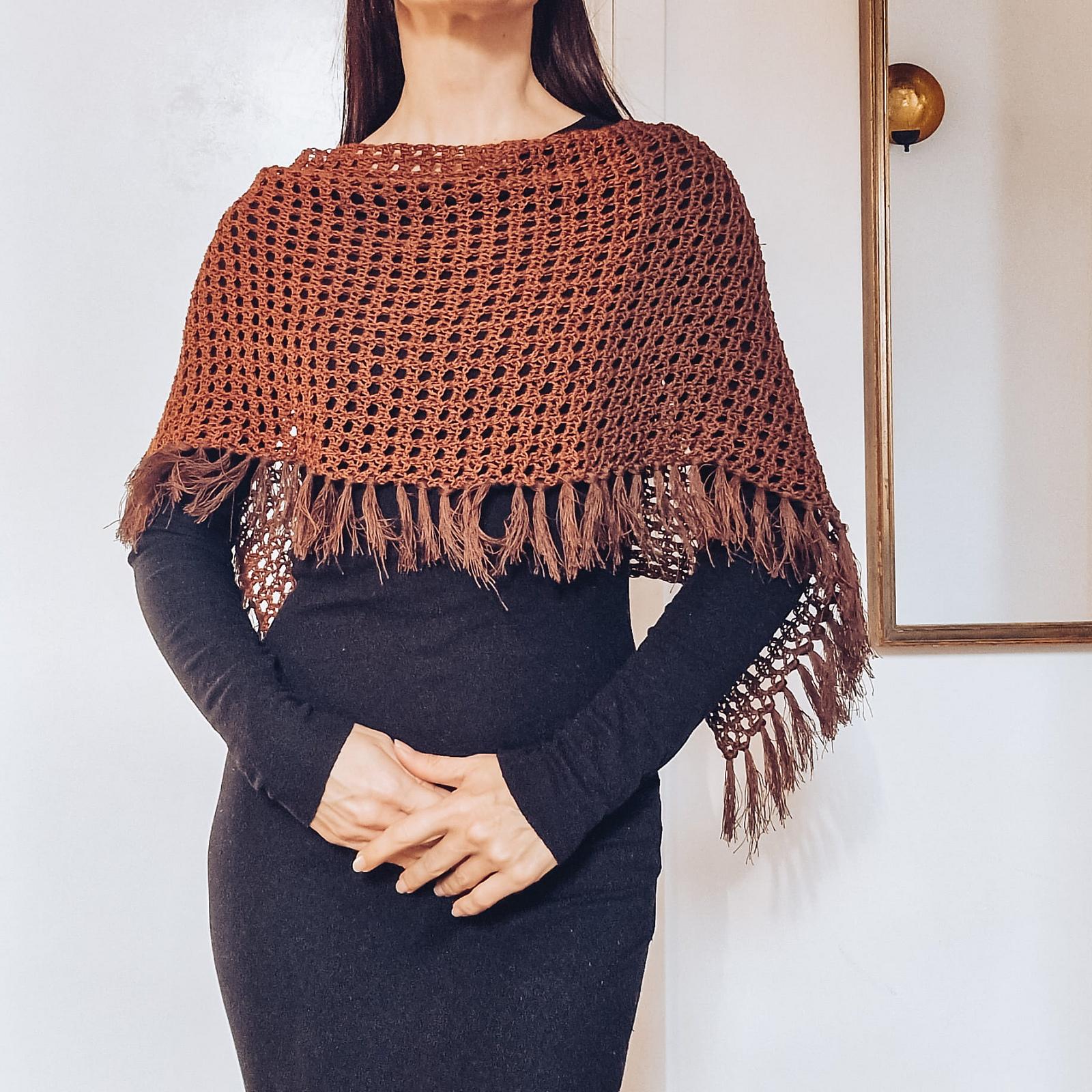 Ember Fringe Poncho