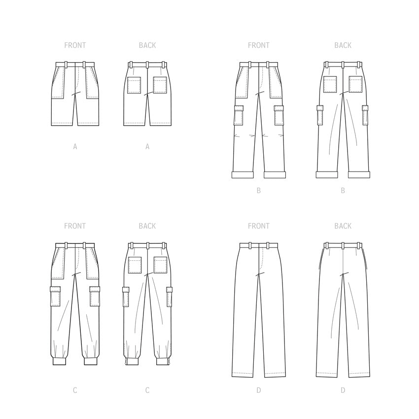 McCall's Men's Shorts and Pants M8264 - Sewing Pattern