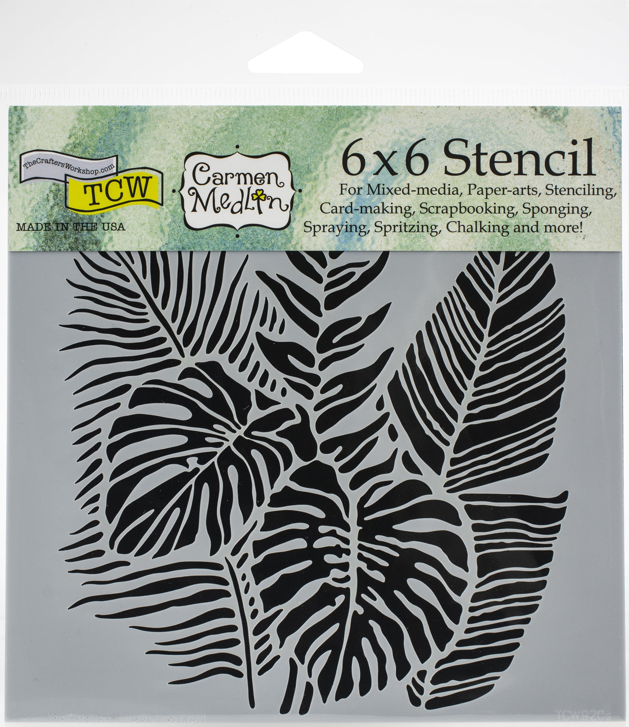The Crafter's Workshop Crafter's Workshop Template 6"X6" - Tropical Fronds