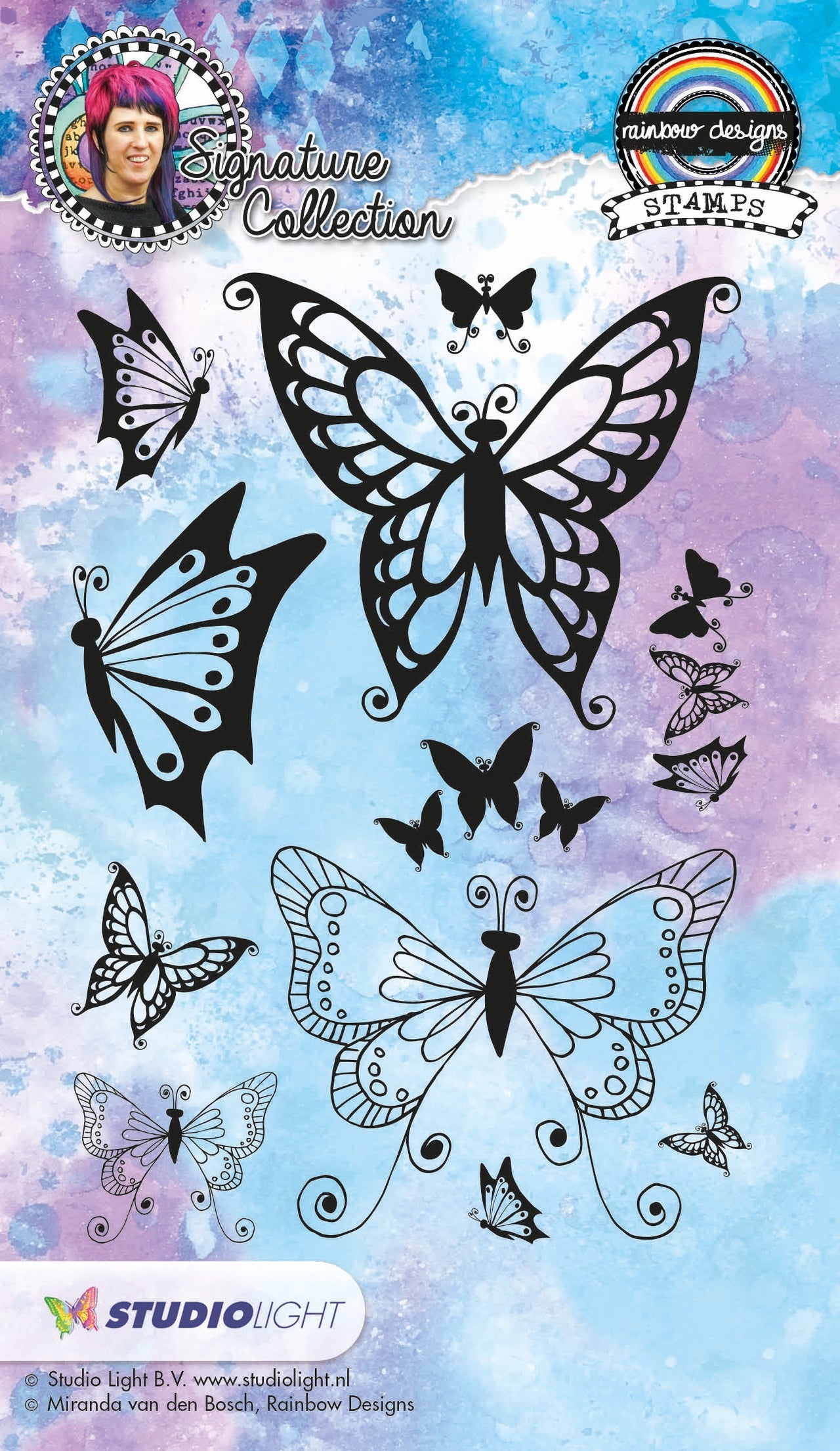 Studio Light Mixed Media Rainbow Designs Stamps - 546144